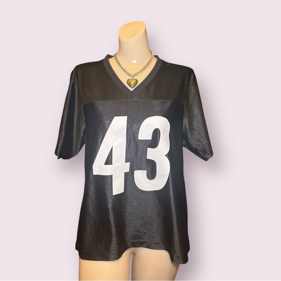 NFL Tops - NFL Polamalu #43 Steelers Black Women’s Football Jersey